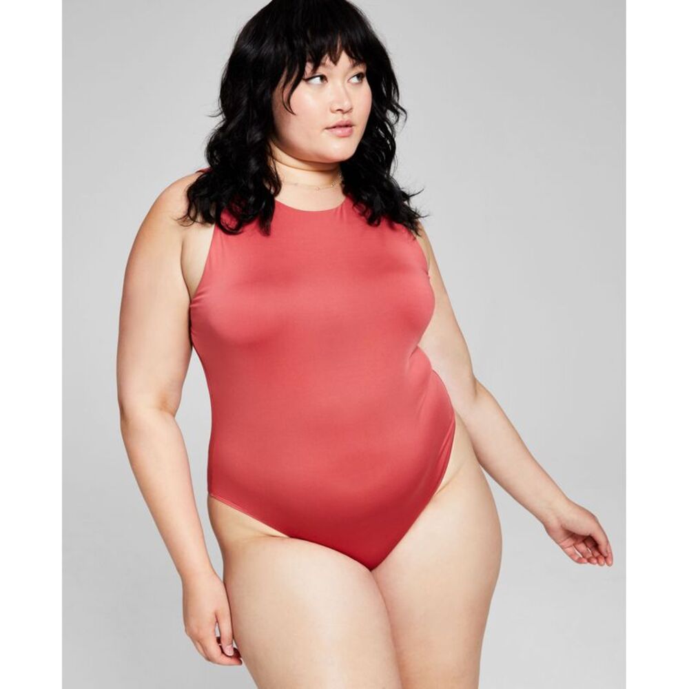 And Now This Now This Womens High Neck Bodysuit